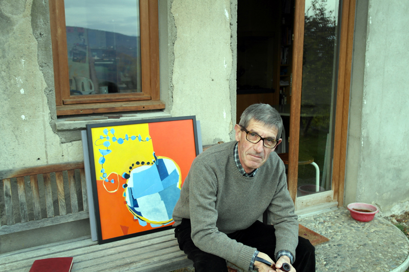 Aymard Le Forestier de Quillien sur sa terrasse