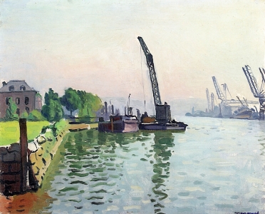 The Port of La Bouille, near Rouen, Albert Marquet (1927)