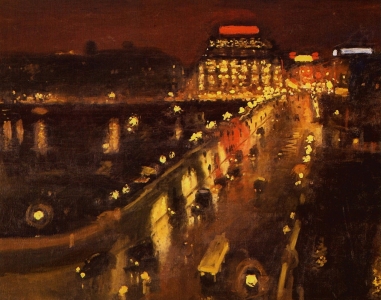 Le Pont-Neuf et la Samaritaine de nuit, Albert Marquet