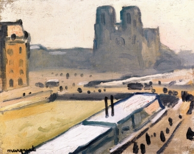 Notre-Dame pendant l'inondation de 1910, Albert Marquet (1910)