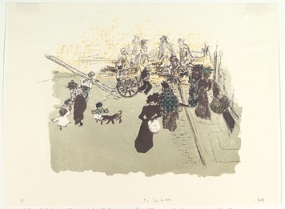 Quelques aspects de la vie de Paris - Lithographie #3, Pierre Bonnard (1899)