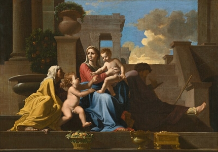 La Sainte Famille à l'escalier, Nicolas Poussin (1648)