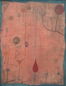 Fruits on Red, Paul Klee (1930)