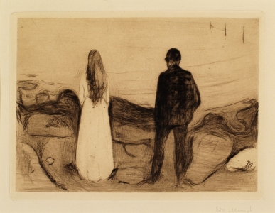 Two Human Beings, Edvard Munch (1894)