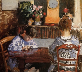 La leçon, Alfred Sisley (1874)