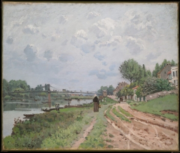 Le Pont à Villeneuve-la-Garenne, Alfred Sisley (1872)