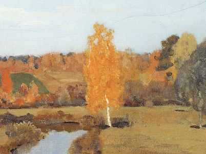 Golden autumn. Slobodka, Isaac Levitan (1895)