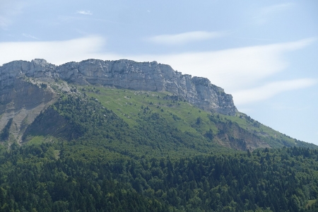 Vue sur le mont Margériaz (Savoie)